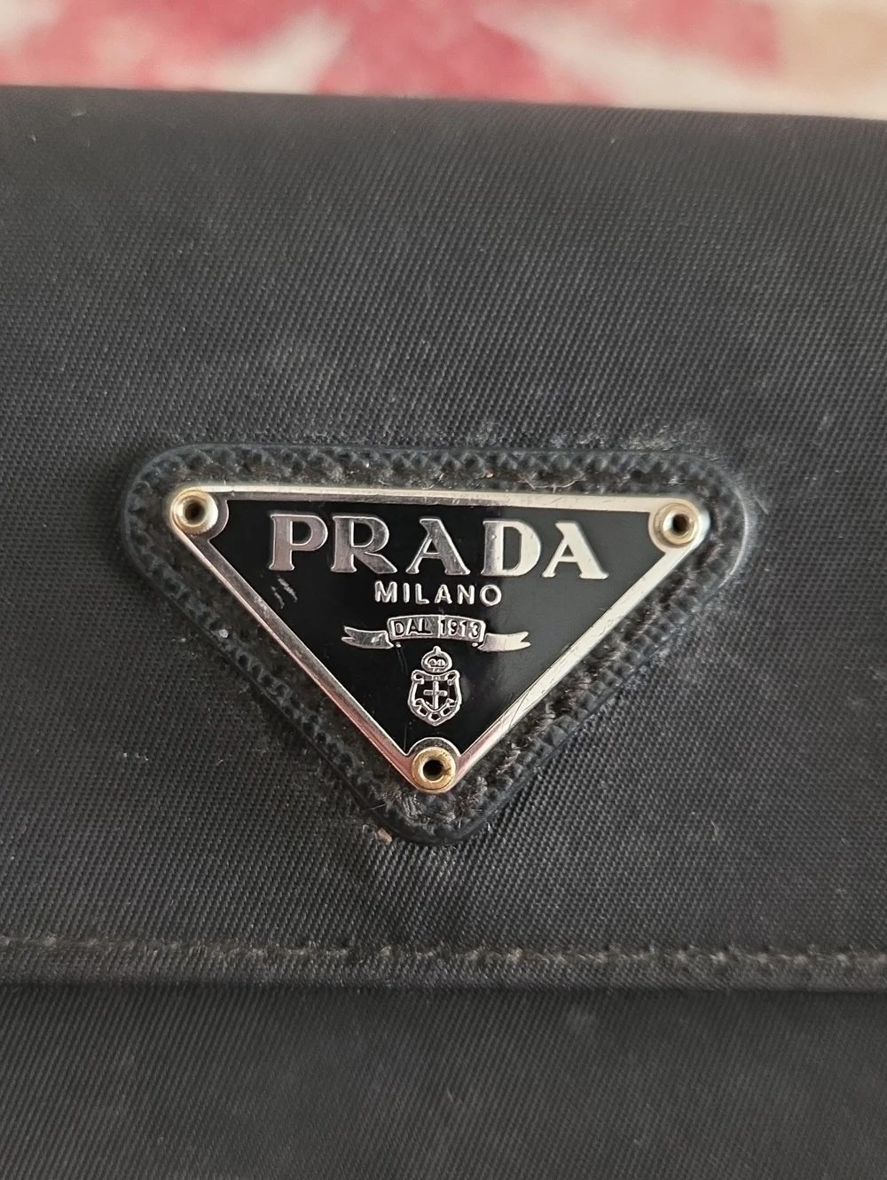 Prada Black Nylon Walley Trifold